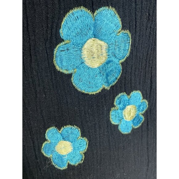 VTG Country Wear Floral Embroidered Blouse Sz 1X Art Boho Summer Top Casual - Picture 2 of 5